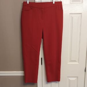 Rafaella Women's Bold Red Ankle Pants
